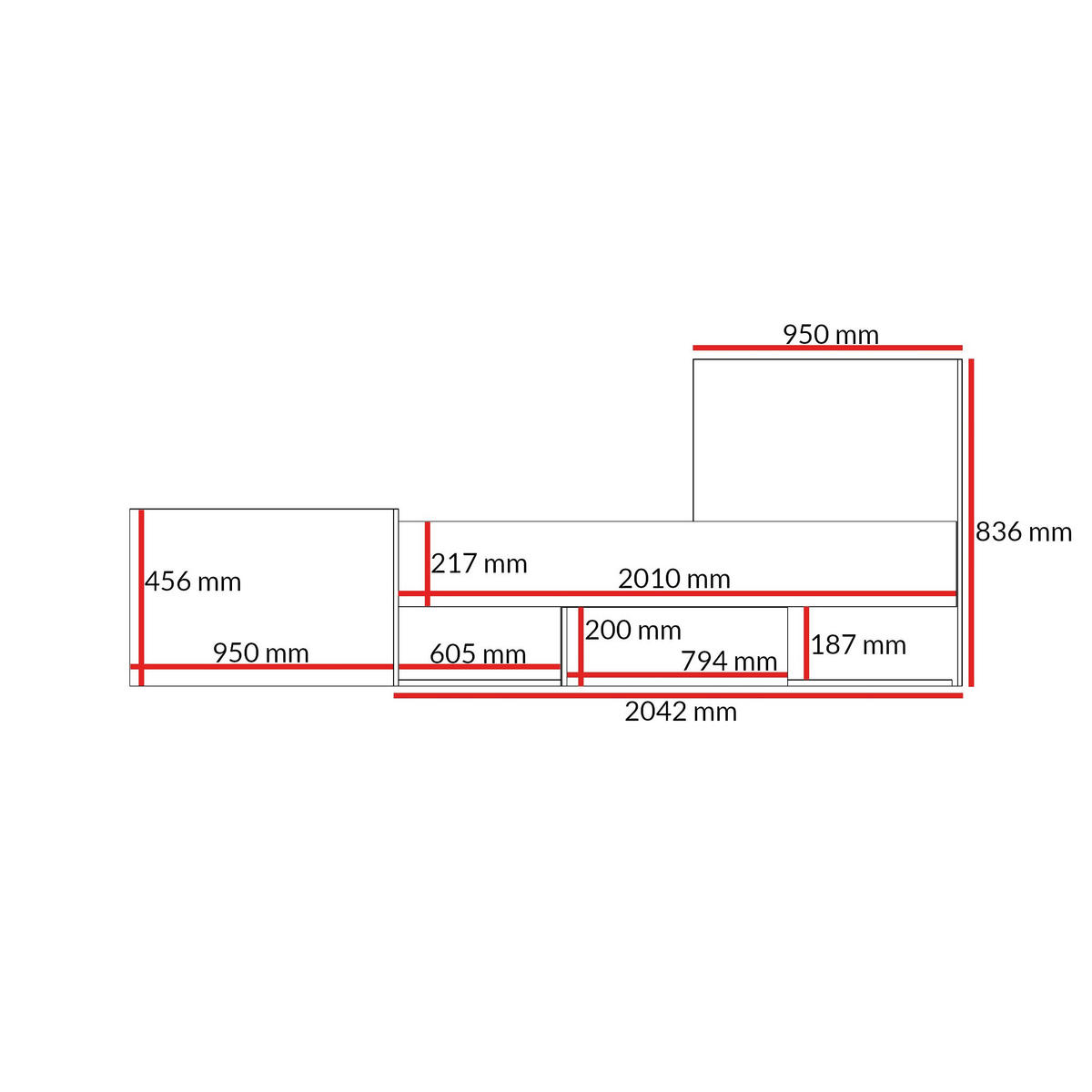 JUGENDBETT mit Schubladen Billz 90x200 Kaschmir/Eiche Cremona - Kaschmir/Schwarz, Holzwerkstoff/Kunststoff - mzm24