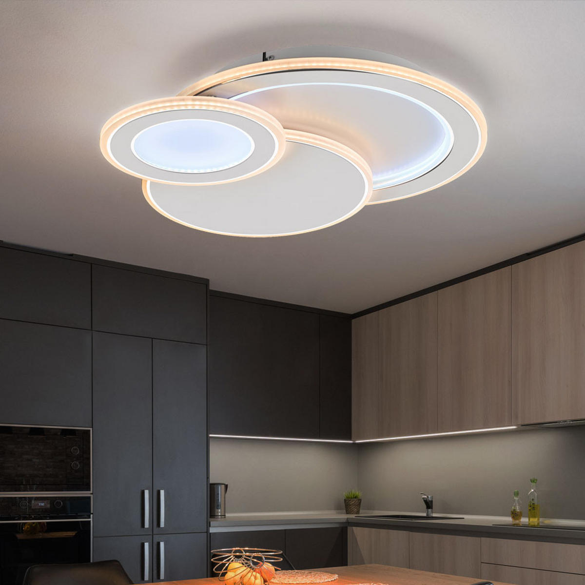 LED DECKENLEUCHTE Weiß Modern - Weiß, Metall (49/47/8cm) - Wofi