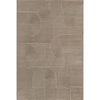 TEPPICH Kurzflor ERESMA Geometrisch Polyester Beige 160 x 230 cm - Beige, Textil (160/230cm) - KADIMA DESIGN