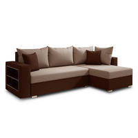 ECKSOFA Lord, Seite: Rechts - Braun, Holz/Textil (238/141cm) - Sofnet