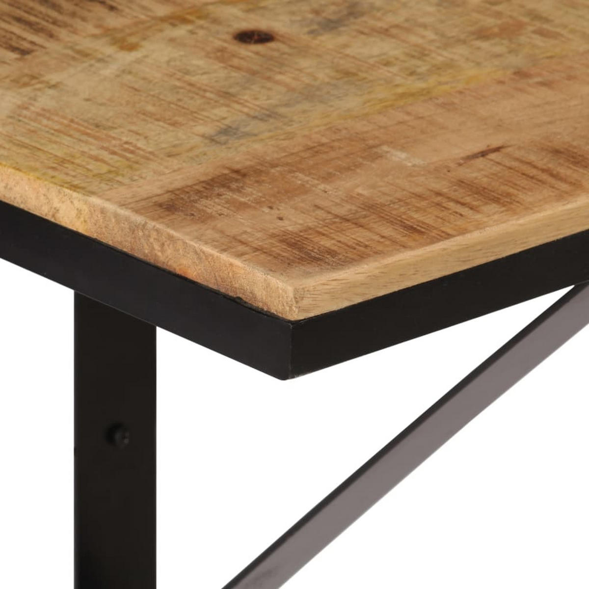 WANDREGAL 40/30/32 cm aus Massivholz Mangod, Eisen - Braun, Holz (40/32/30cm) - vidaXL