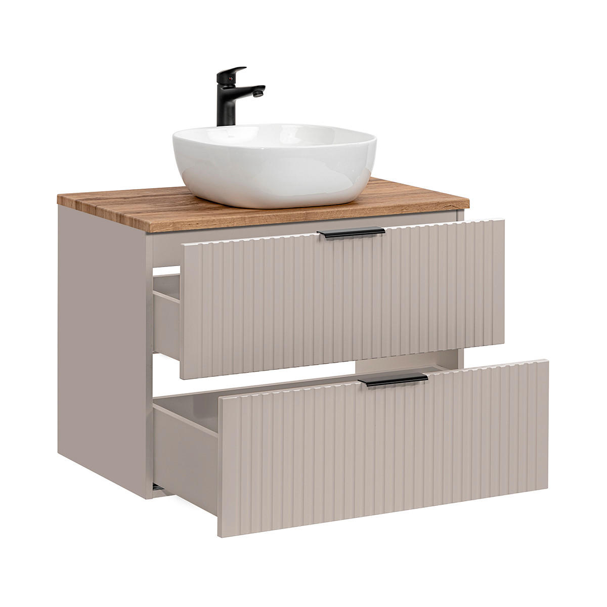 WASCHTISCH 80.6cm Adriel Beige - Beige, Holzwerkstoff (80.6/59/46cm) - Petits-meubles