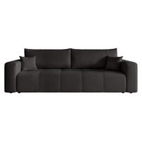 SCHLAFSOFA Leros - Schwarz, Holzwerkstoff/Textil (244/79/93cm) - Fun Möbel