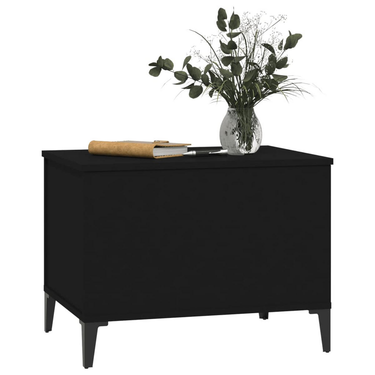 COUCHTISCH Schwarz 60x44,5x45 cm Holzwerkstoff - Schwarz, Holzwerkstoff (60/44.5/45cm) - furnicato