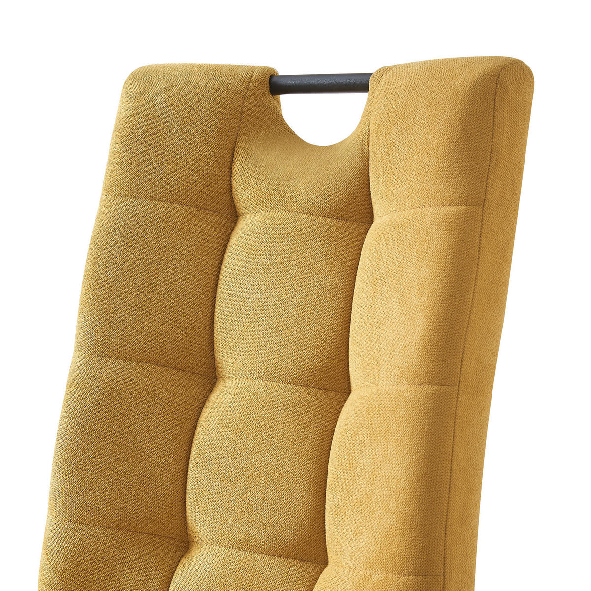 SCHWINGSTUHL SOFIA Gelb 2 Stück - Gelb, Textil/Metall (48/97/60cm) - B&D Home