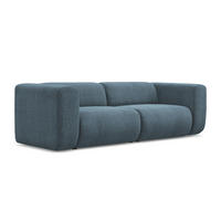 3-SITZER SOFA Chenille Stoff Blau - Blau/Blaugrau, Kunststoff/Textil (228/70/89cm) - Makamii