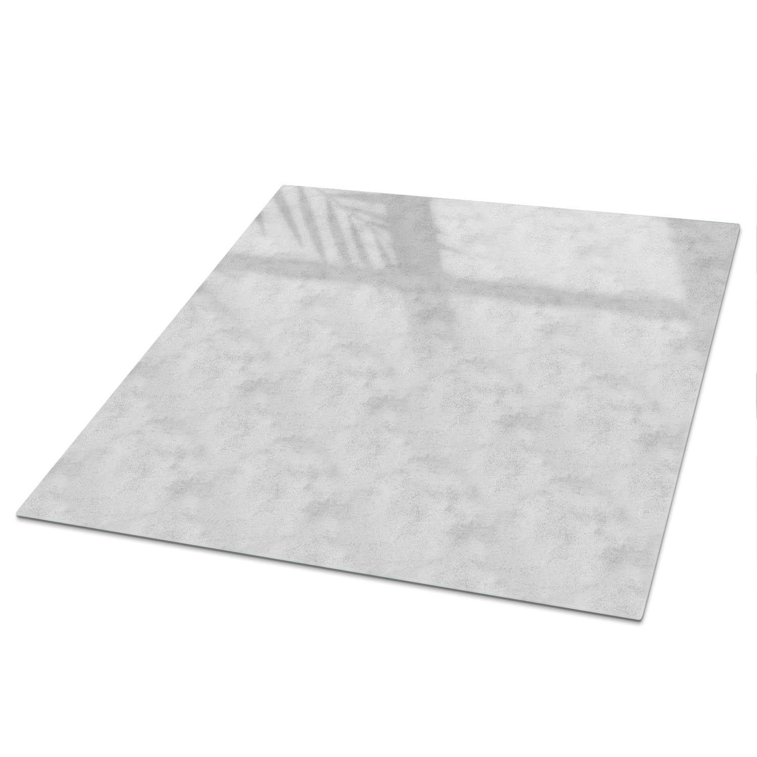 TISCHPLATTE 50x50 cm – Zartes Muster - Weiß, Glas (0.4/50/50cm) - Wallfluent