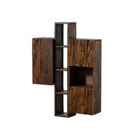 HÄNGESCHRANK Akazie / Altholz 85x26x118 braun lackiert SEVILLA #06 - Braun, Holz (85/118/26cm) - Massivmoebel24