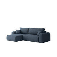 ECKSOFA Flora In Verita - Dunkelblau, Holzwerkstoff/Textil (145/272cm) - Fun Möbel
