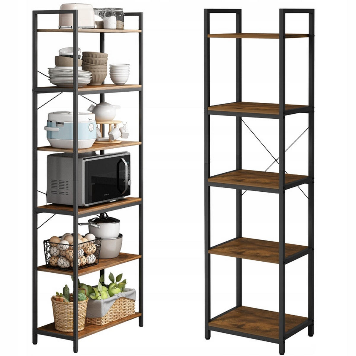 BÜCHERREGAL, braun 40/30/154cm - Braun, Holzwerkstoff (40/154/30cm) - Rebiko