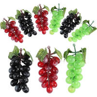 KÜNSTLICHE Trauben 6er Set 3 Farben - Multicolor, Kunststoff (1cm)