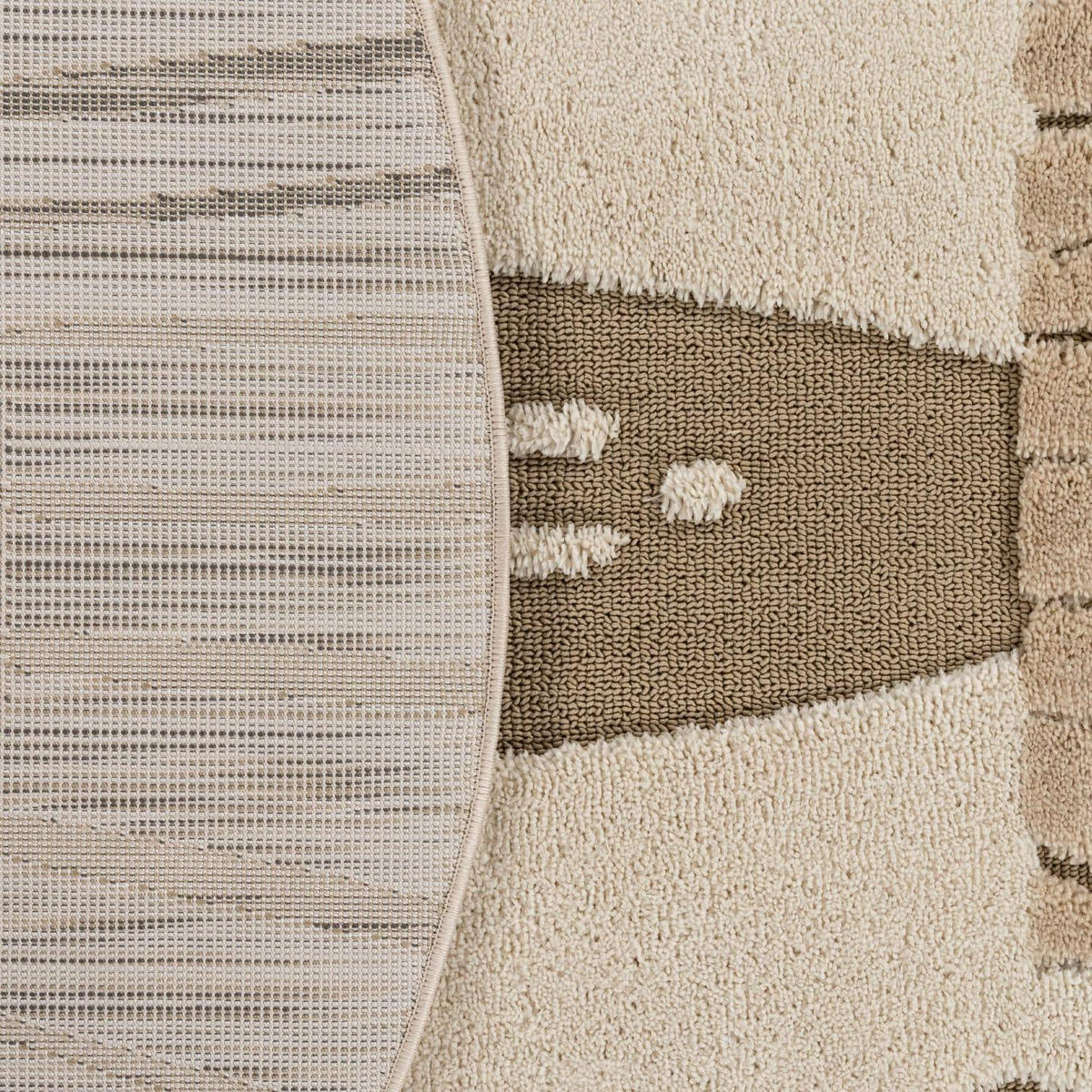 KINDERTEPPICH TOGO 379 CREME 120D - Creme, Kunststoff (120/120cm) - Paco Home