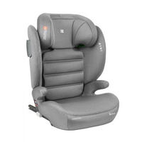 KINDERSITZ i-Track i-Size hellgrau (100 - 150 cm) Gruppe 2/3 Isofix verstellbar - Grau, Kunststoff (44/61/45cm) - Kikka boo