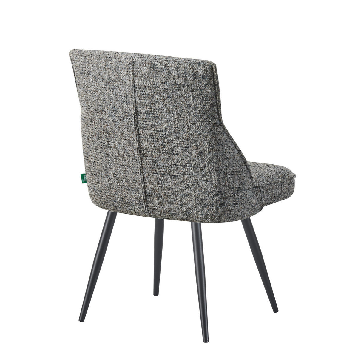 ESSZIMMERSTUHL ALESSIA 2er-Set - Dunkelgrau/Schwarz, Textil/Metall (49/83/62cm) - DUBI Möbel