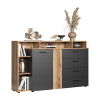 KOMMODE Esteban Anthrazit 168 / 101 / 38 cm - Anthrazit, Holzwerkstoff (168/101/38cm)