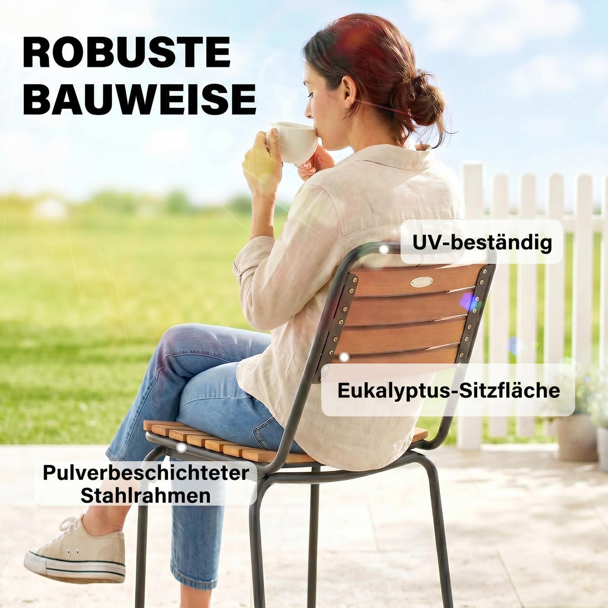 ESSZIMMERSTÜHLE 2er-Set Naturfarben 61.0/47.0/81.0 cm - Naturfarben, Metall (47/81/61cm)