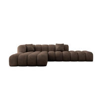 ECKSOFA Ottomane Links OLEA-L2 - 289x176x71 cm Braun - Schwarz/Braun, Holzwerkstoff/Kunststoff (289/176cm) - ALTDECOR
