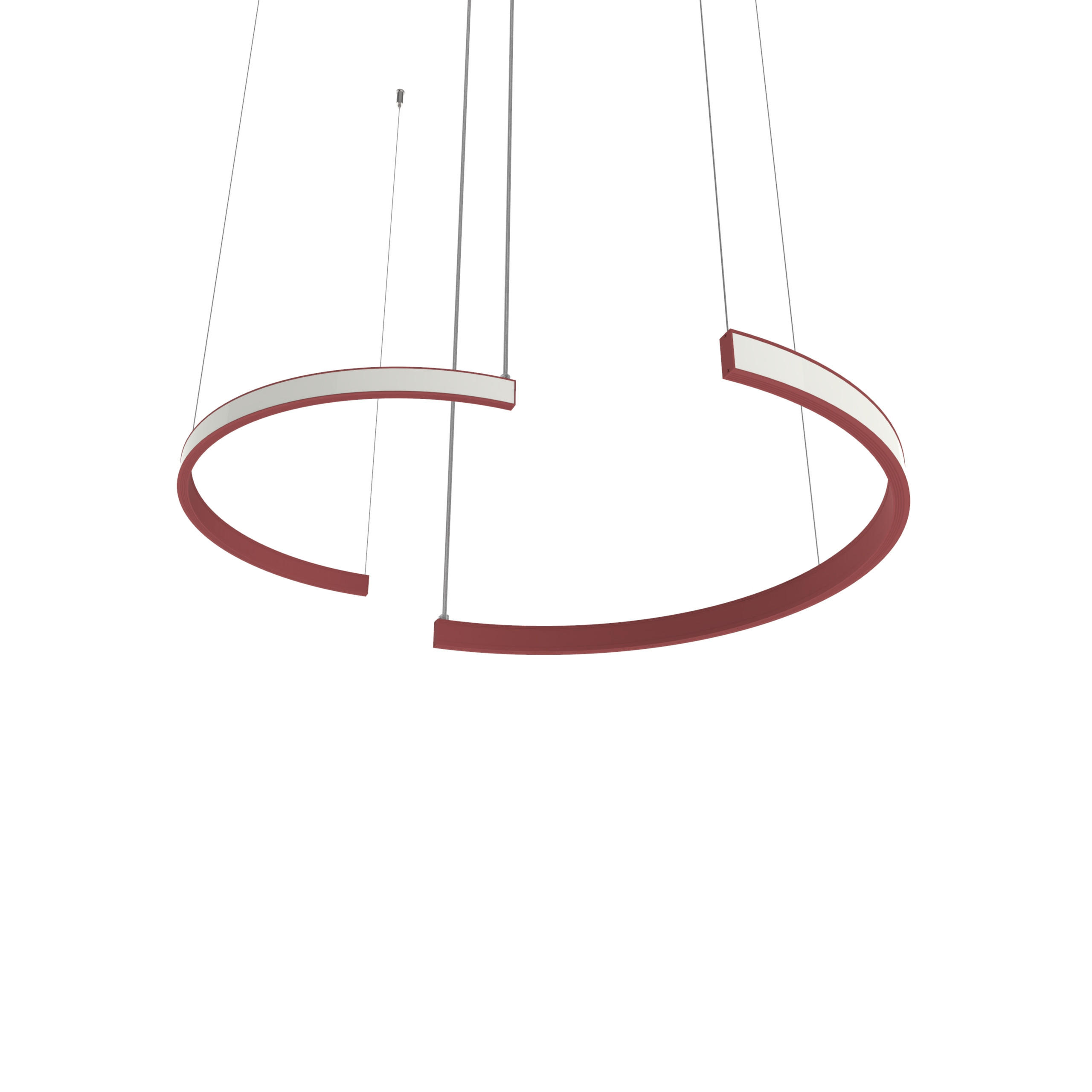 Lumicom Led-Hängeleuchte Rot 62x120x3.1 cm