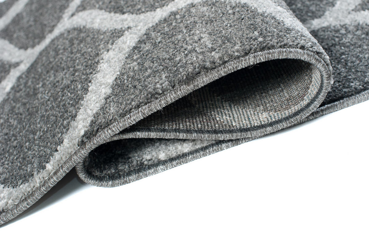 TEPPICHLÄUFER SARI dunkelgrau orientalisch 120/500 cm - Dunkelgrau, Textil (120/500cm) - Tapiso