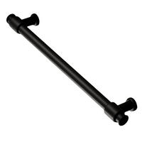 MÖBELGRIFF BA 192mm, Küchengriff Schwarz matt, Schrankgriff modern - Schwarz, Metall (1.2/3/22.2cm)