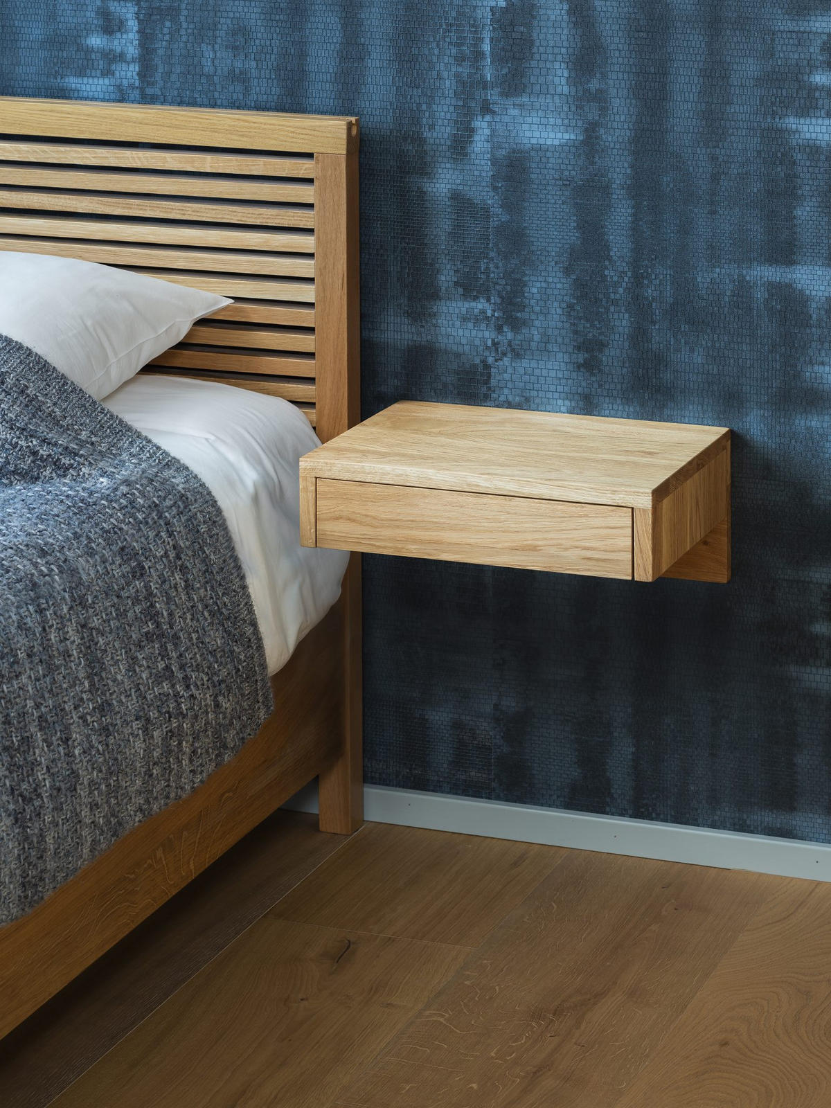 NACHTTISCH Bo, Eiche, 30/40/18 cm - Eichefarben, Holz (40/18/30cm) - WOODEK