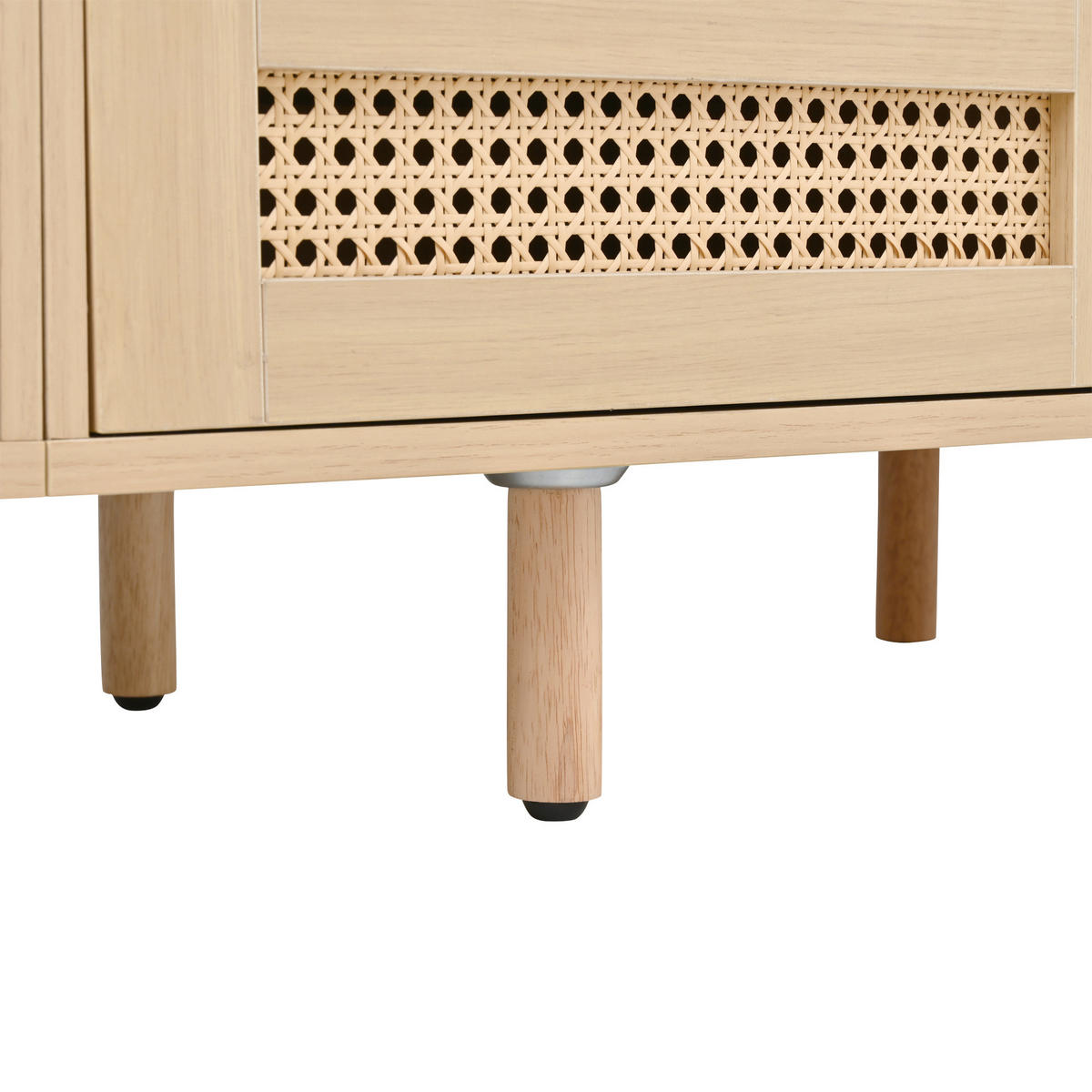TV-LOWBOARD 170x40x40 cm Holz 2 Schubladen 2 Türen Rattan - Eichefarben, Holzwerkstoff (40/40/170cm) - FLIEKS