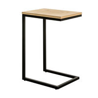 BEISTELLTISCH Galia Natur 30 cm x 60 cm - Schwarz/Braun, Holz (40/30/60cm) - Kenay Home