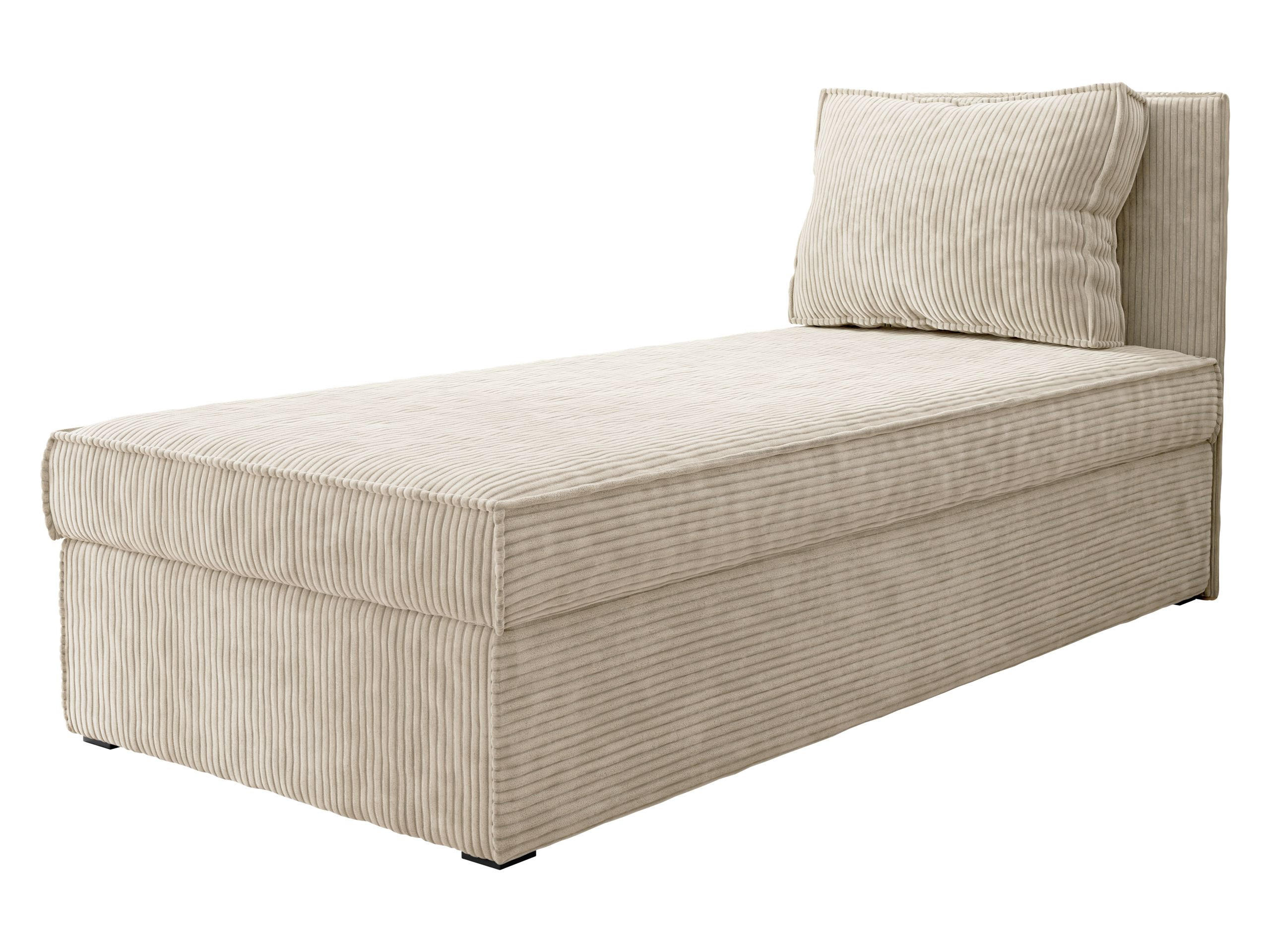 BOXBETT Posi Cord - Creme/Schwarz, Holzwerkstoff/Kunststoff (90/200cm) - MIRJAN24