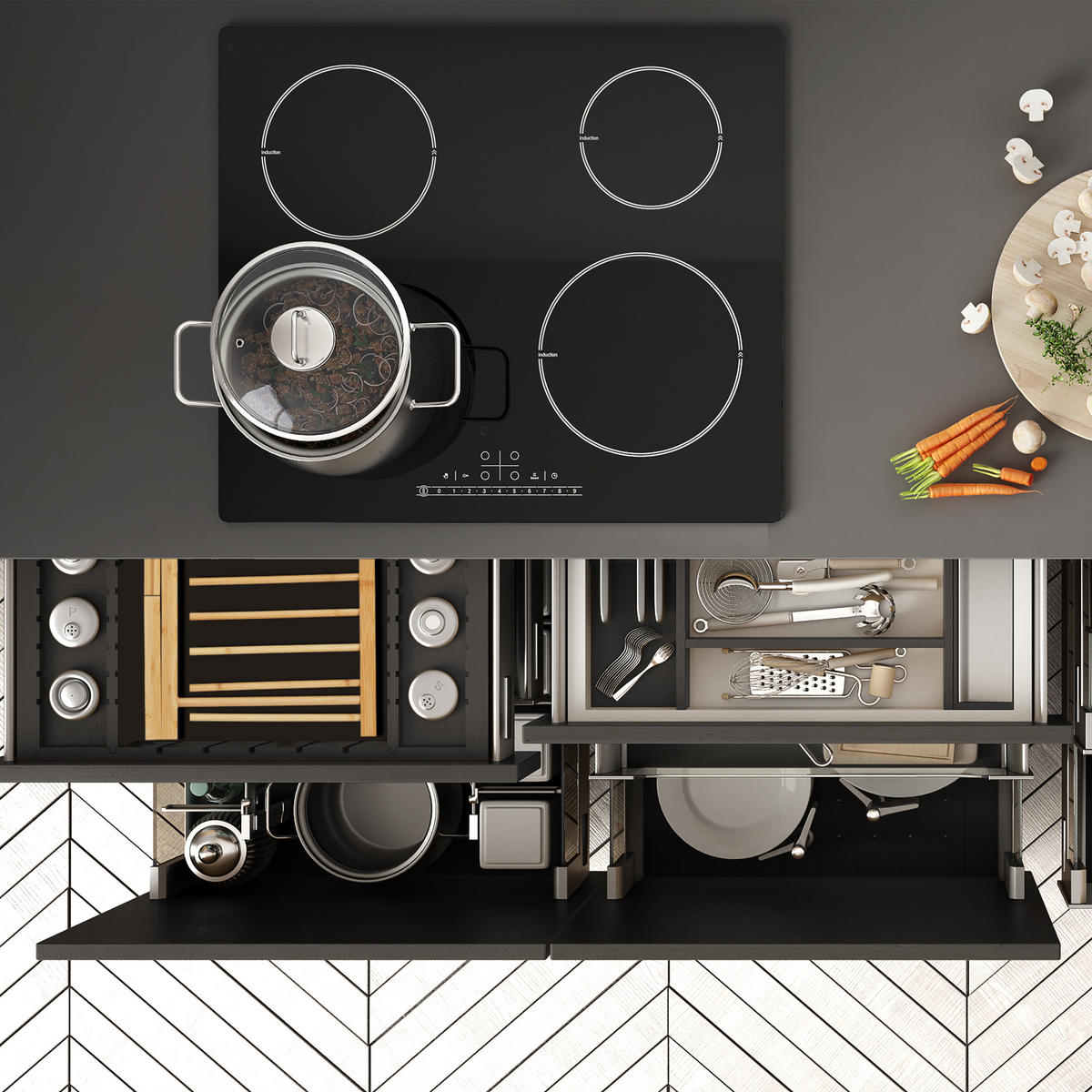 NUDELTROCKNER - Hellbraun, Holz (26.5cm) - Relaxdays