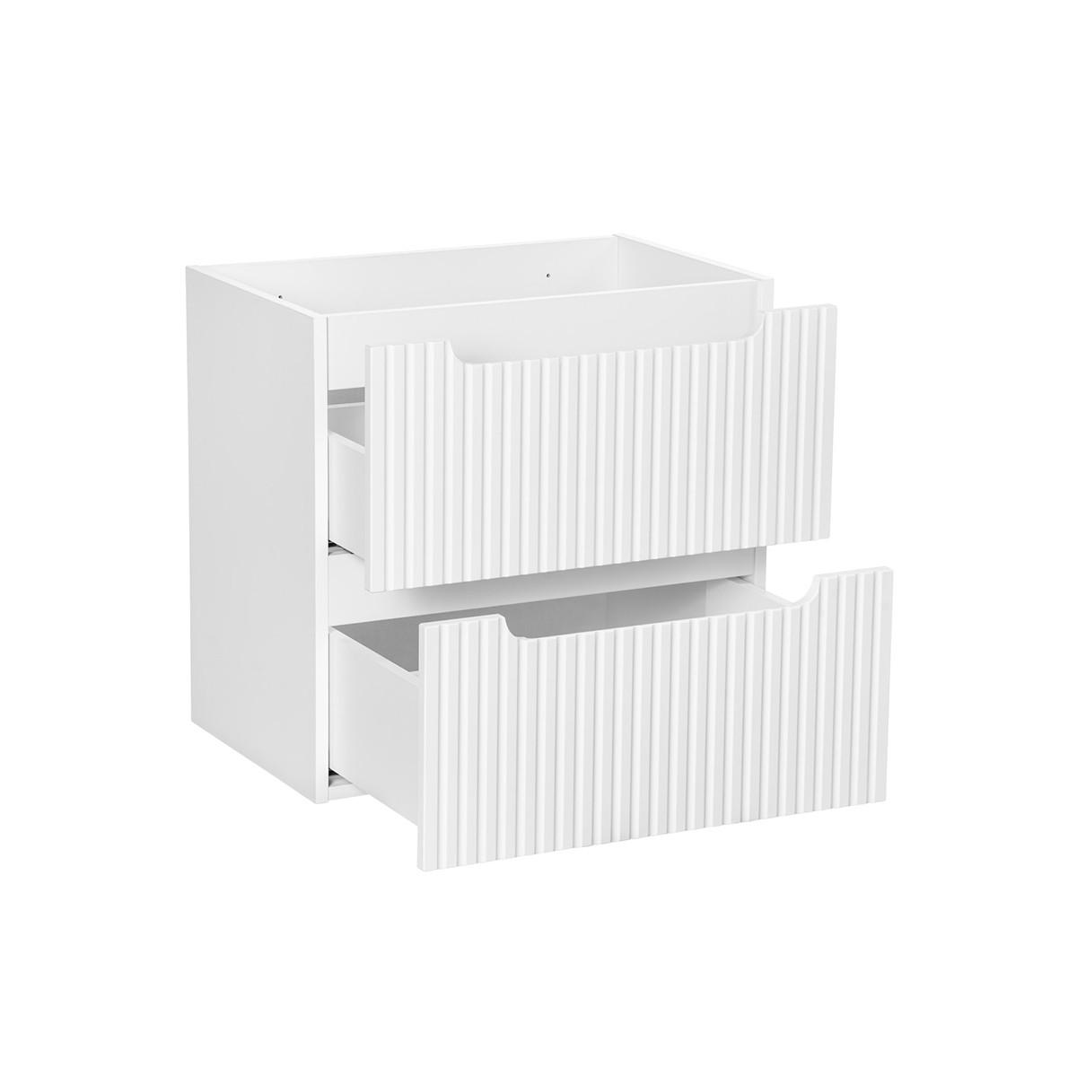 WASCHTISCHUNTERSCHRANK 60cm Riva Weiß - Weiß, Holzwerkstoff (60/57/40cm) - Petits-meubles