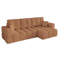 ECKSOFA BUENO mit Schlaffunktion und Bettkasten Orange - Orange, Holzwerkstoff/Kunststoff (280/148cm) - Idohome