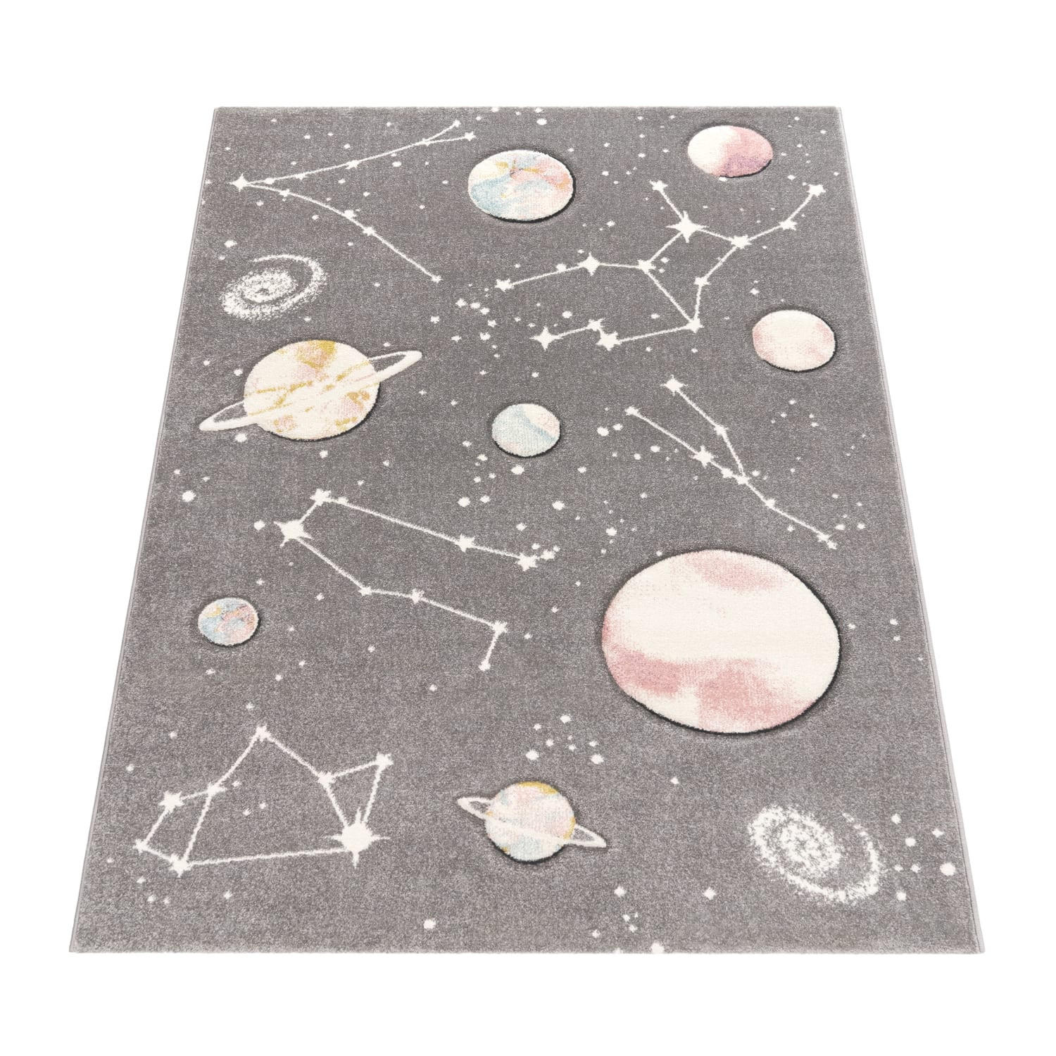 Kadima Design Kinderteppich, Grau 133x133 cm