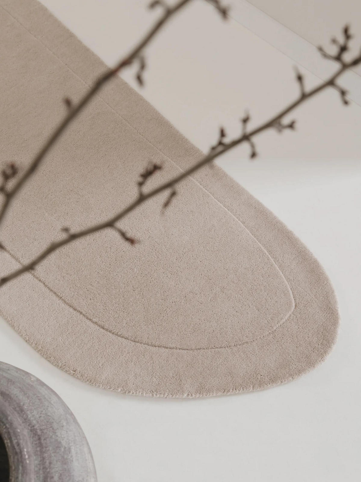 VLNĚNÝ koberec Shape Krémová 80x250 cm - krémová, textil/přírodní materiály (80/250cm) - benuta Pure