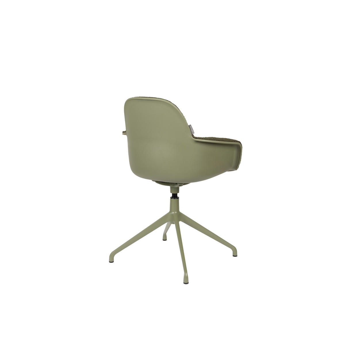 ESSZIMMERSTUHL Albert Kuip Swivel Armlehne Grün - 2 er Set - Grün, Textil (59.2/83.6/52cm) - Zuiver