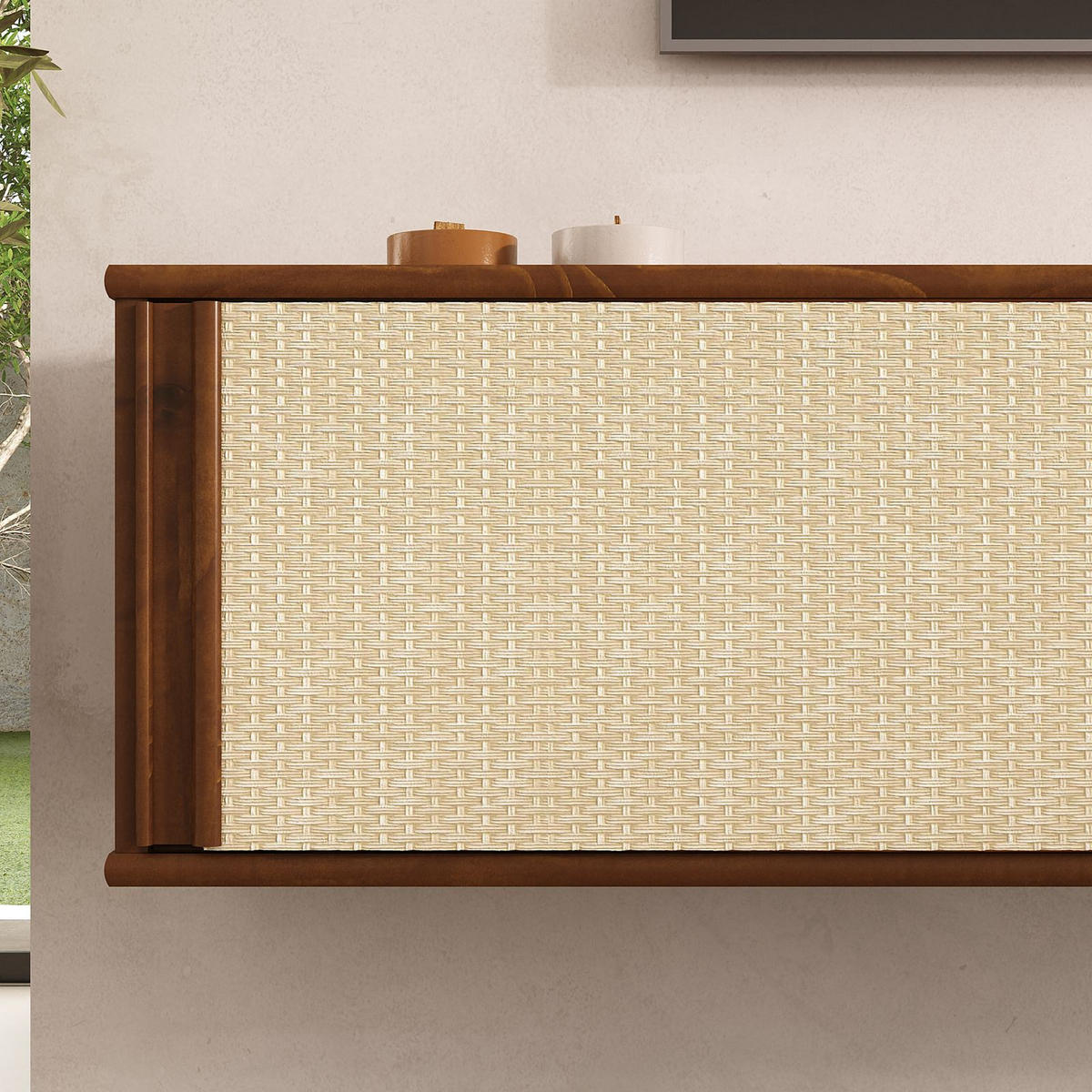 LOWBOARD SIMONA Kastanie - Kastanienfarben, Holz (175/30/34cm) - IDIMEX