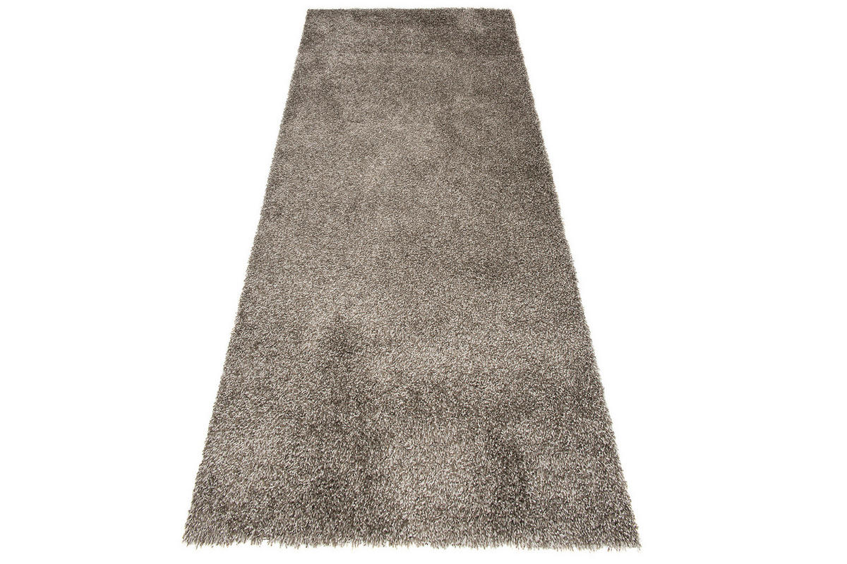 TEPPICHLÄUFER ESSENCE grau uni 100/250 cm - Grau, Textil (100/250cm) - Tapiso