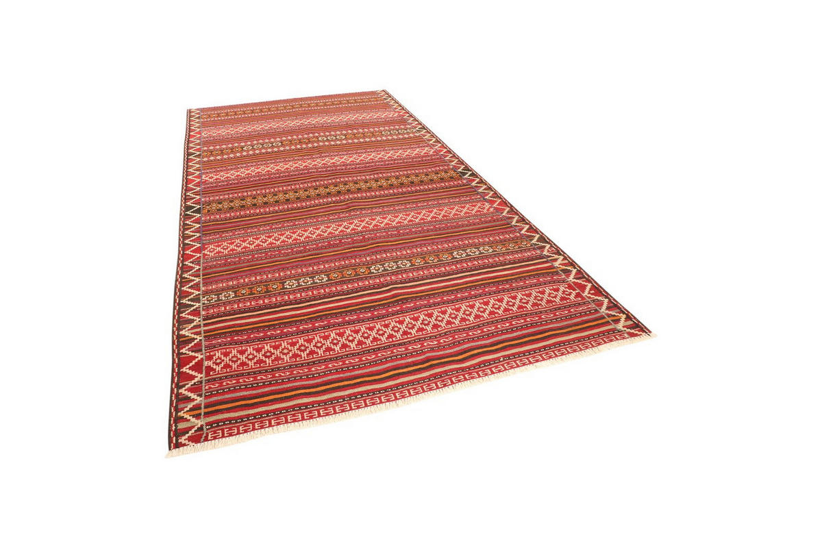 KELIM-TEPPICH handgewebt Kordi Old Bunt, Rot 277/170 cm Schurwolle - Rot/Multicolor, Textil (170/277cm) - Looma