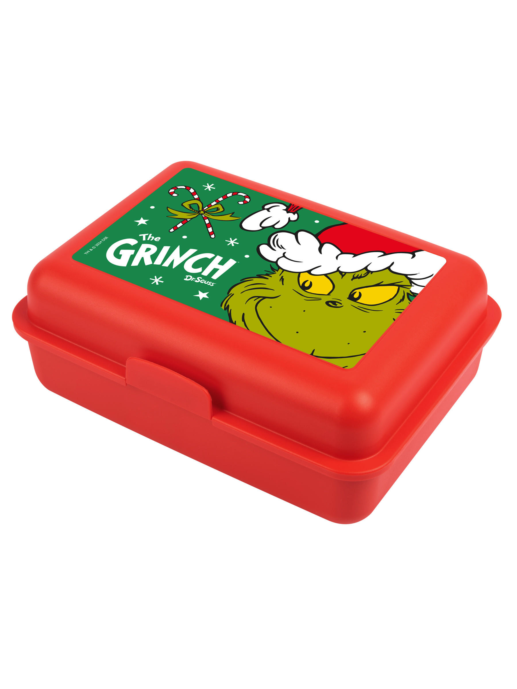 BROTDOSE The Grinch Rot 17,5 x 12,8 x 6,9 cm - Rot, Kunststoff (17.5/6.9/12.8cm) - United Labels