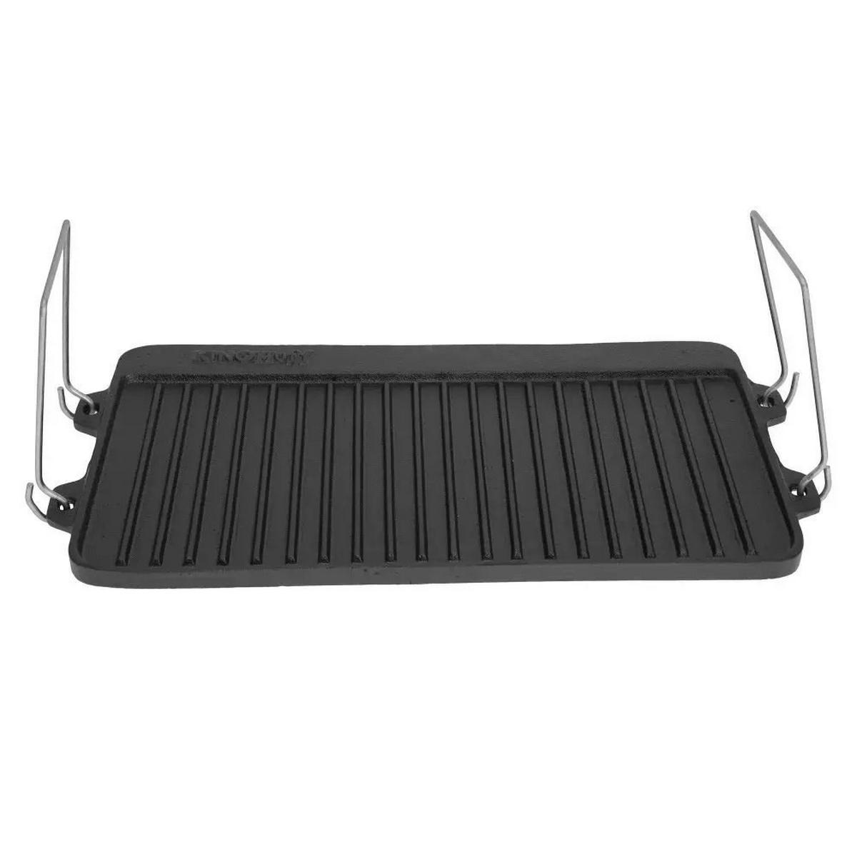 GRILLPFANNE Schwarz 40/25/1.5 cm KH1262 - Schwarz, Metall (25cm) - Kinghoff 