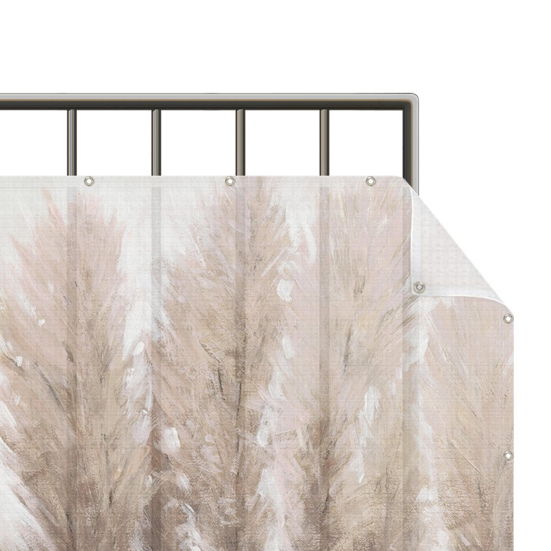 BALKON SICHTSCHUTZ Sehnsucht nach Ruhe 750/75 cm - Beige, Kunststoff (750/75cm) - Bilderwelten