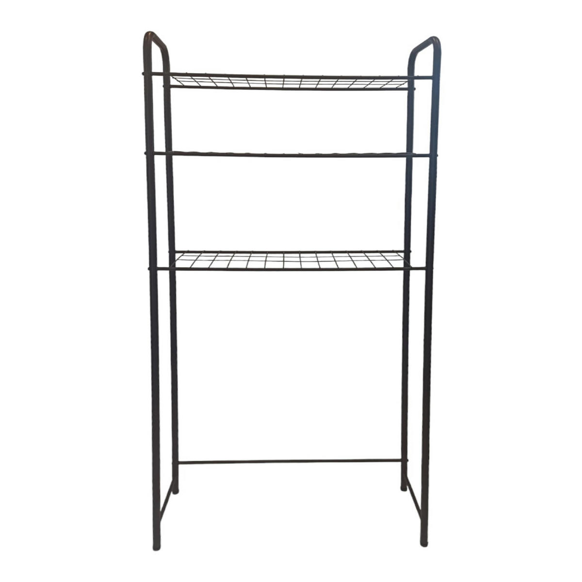 BADEZIMMERREGAL Nordborg - Schwarz, Metall (69/161/24.5cm) - [en.casa]