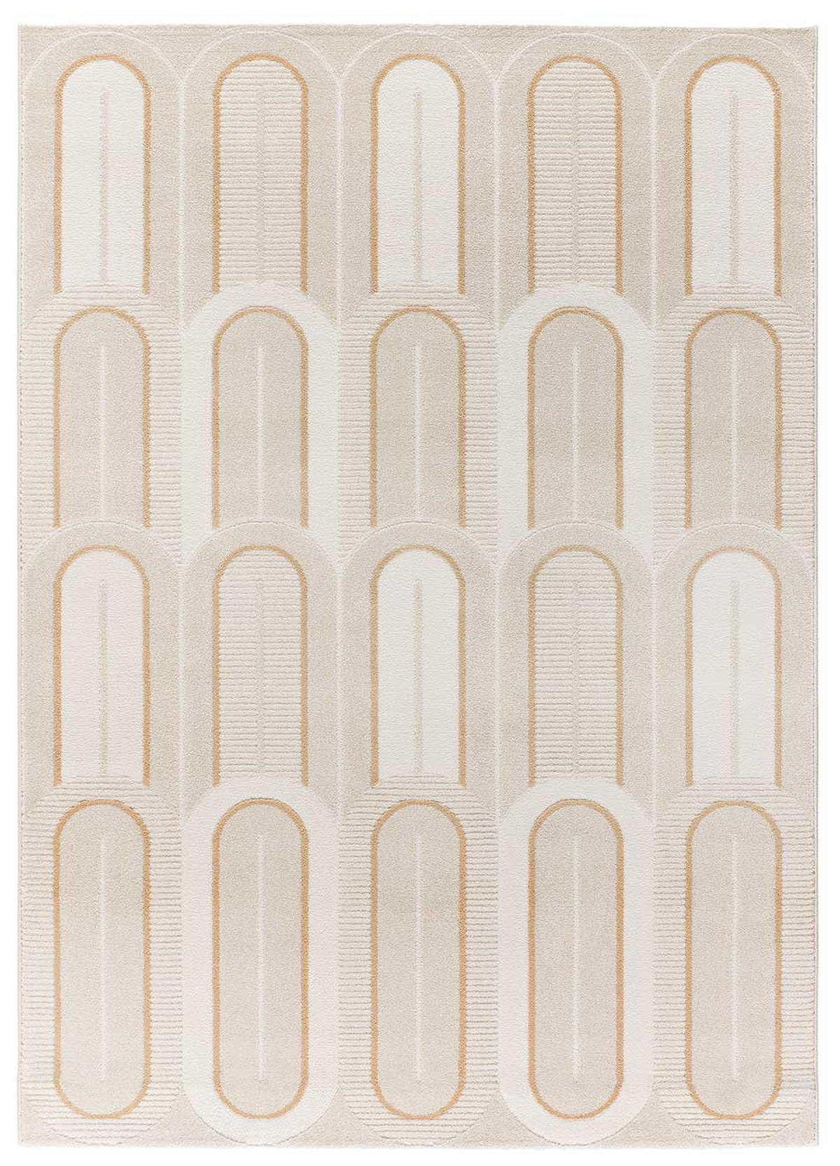 WEBTEPPICH beige Flora 160/230 cm - Beige/Creme, Naturmaterialien/Textil (160/230cm) - Atticgo