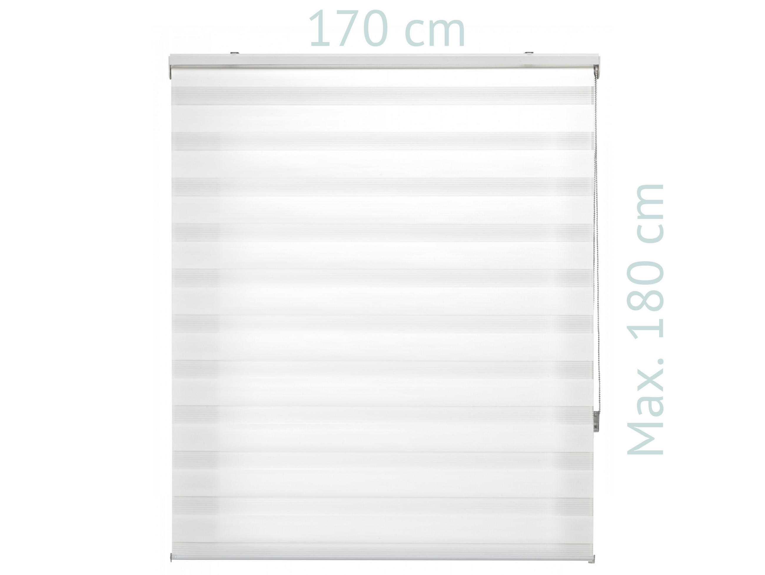 ROLLO Polyester Transluzent Cream 170x180 - Creme, Textil (170/180/1cm) - Purline