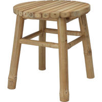HOCKER Bambus Ø 35/38 cm - Braun, Naturmaterialien (35/38/35cm)