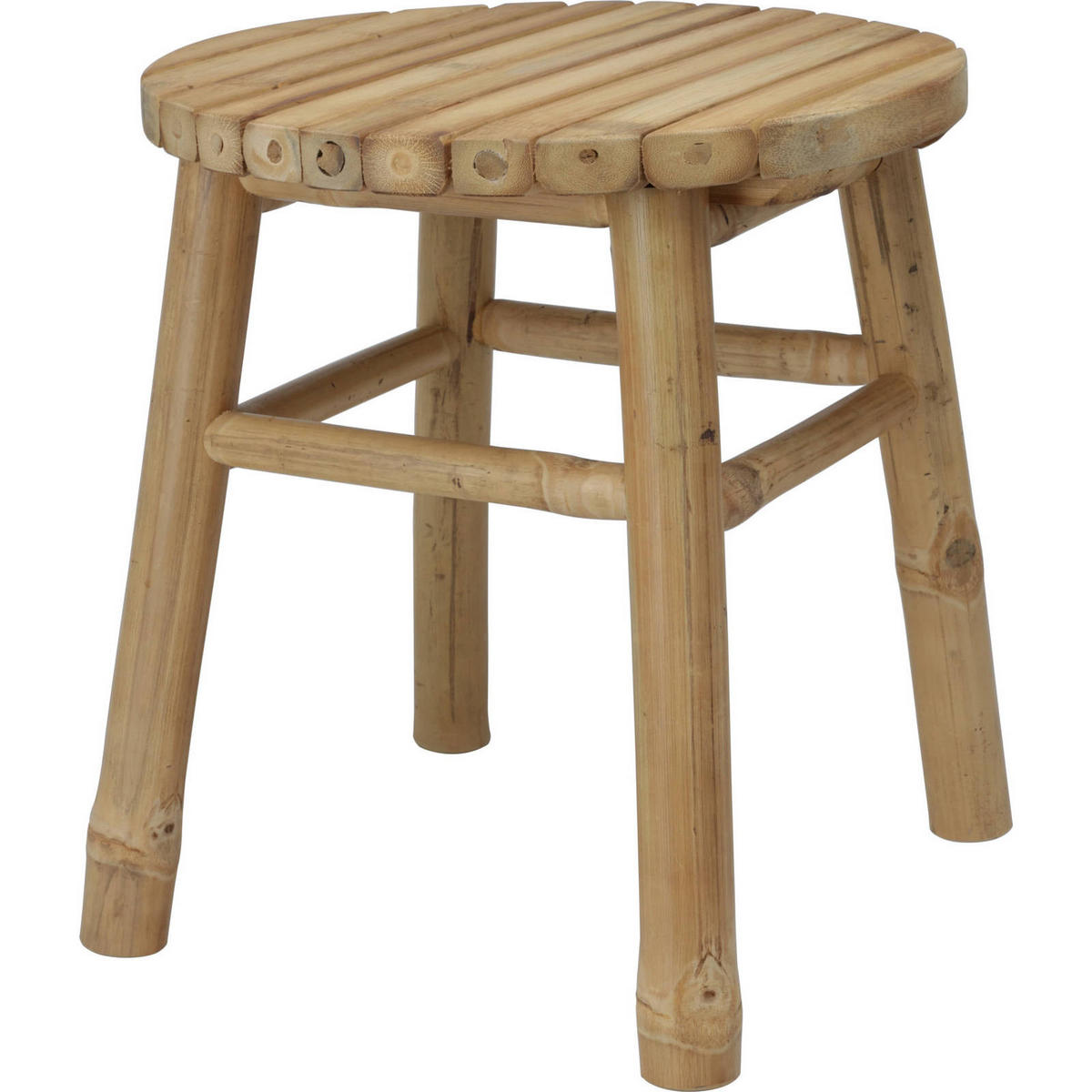 HOCKER Bambus Ø 35/38 cm - Braun, Naturmaterialien (35/38/35cm)