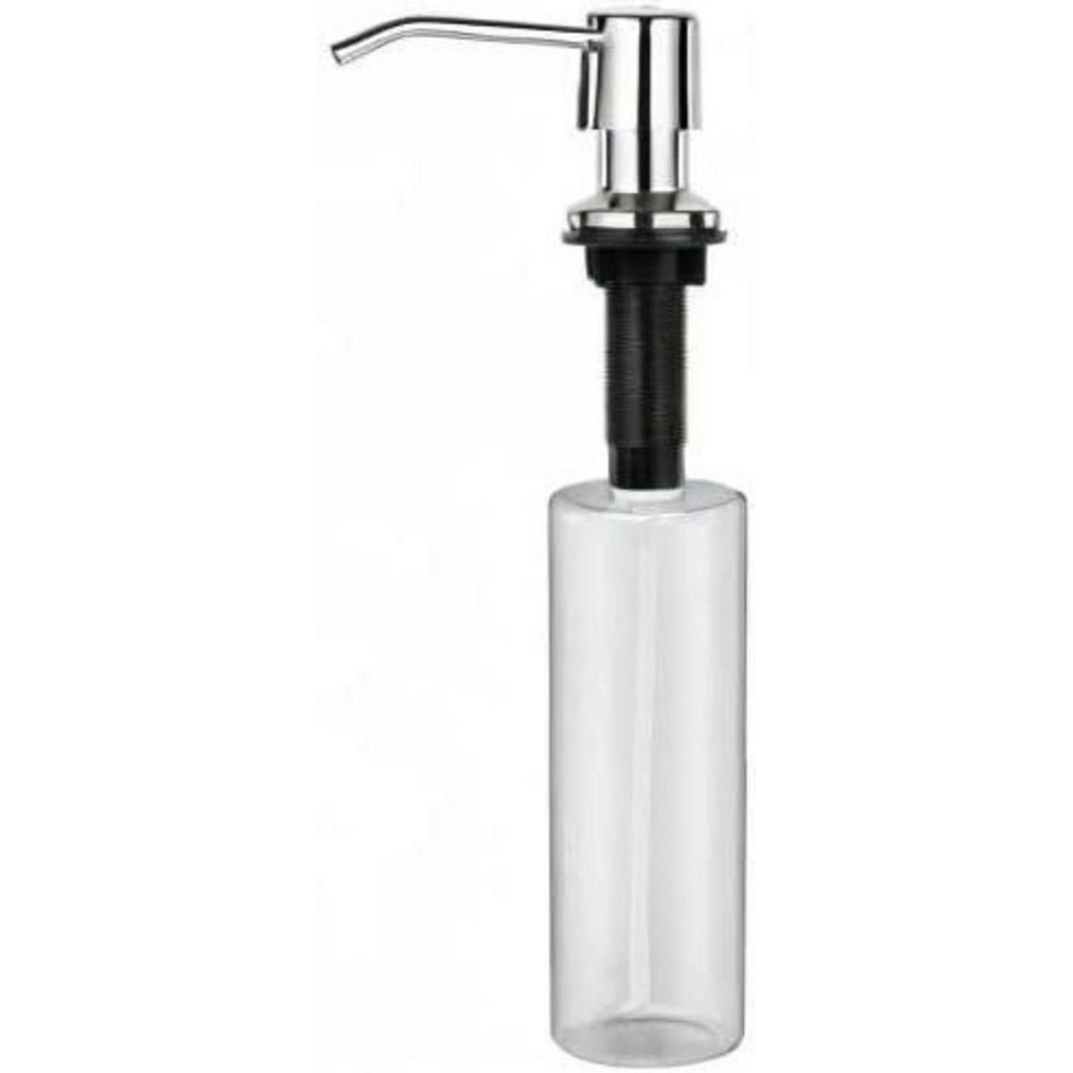 SPÜLMITTELSPENDER Einbau Edelstahl 500 ml - Silberfarben, Metall (11.8/7/21.2cm)