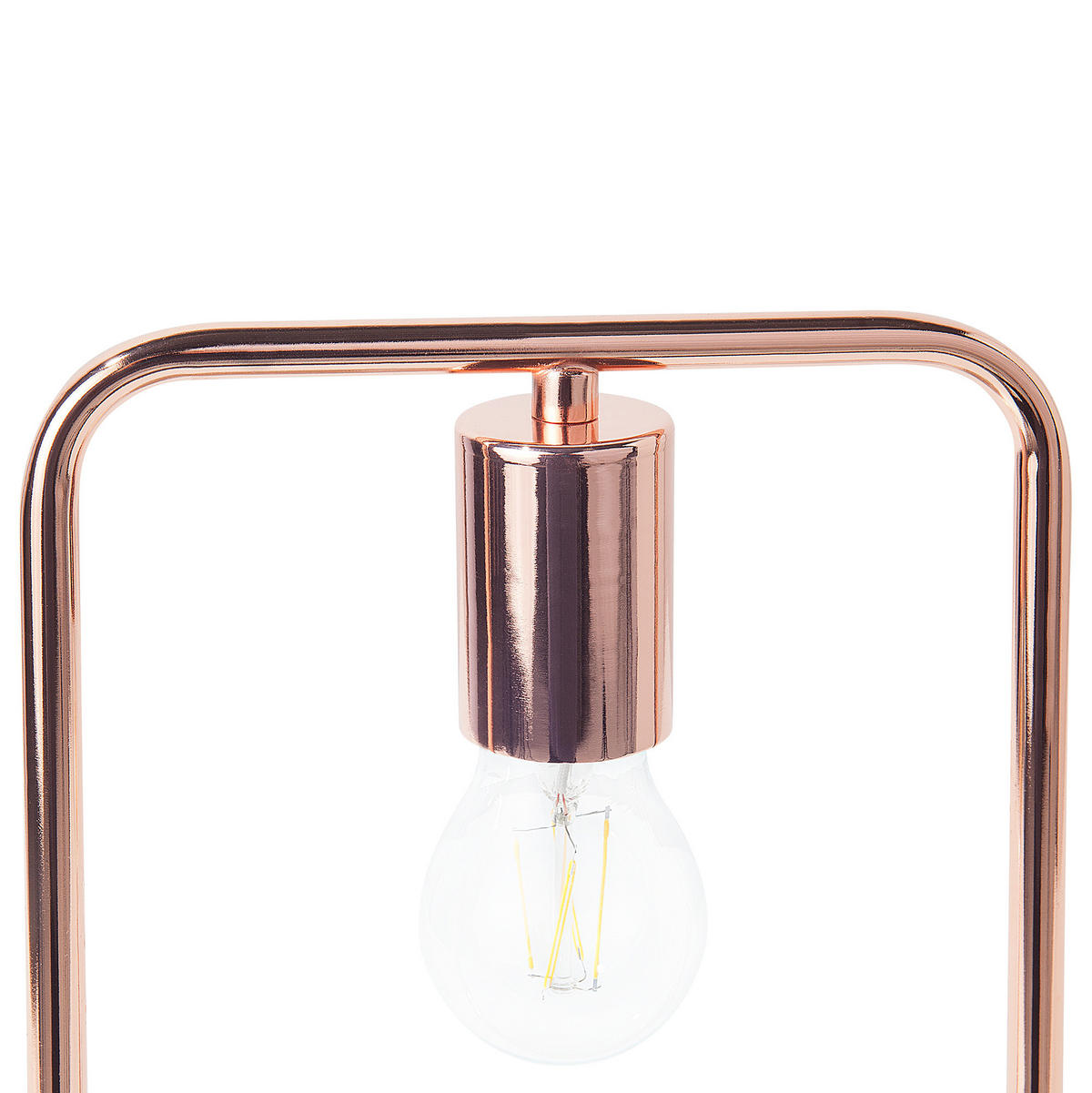 TISCHLAMPE Mundo 21/21/37 cm - Kupferfarben, Metall (21/21/37cm) - Beliani