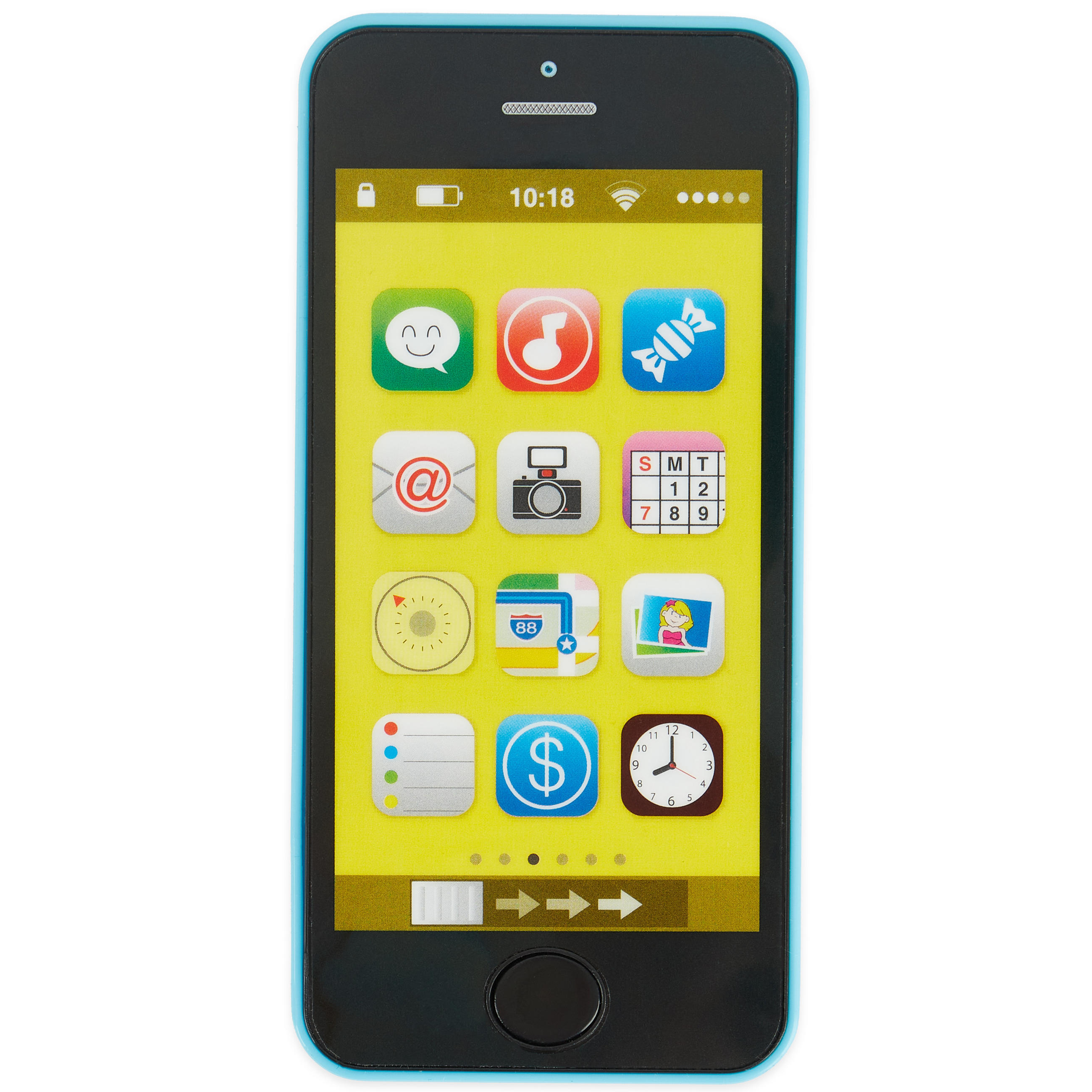 LERNSPASS Kinder Smartphone mit 40 Sounds - Blau, Kunststoff (0.8/5.5cm) - Bieco Spielwaren