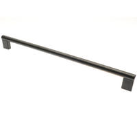 MÖBELGRIFF BA 320mm, Küchengriff schwarz matt, Griffstange Ø 12mm - Schwarz, Metall (1.2/3.5/34.2cm)