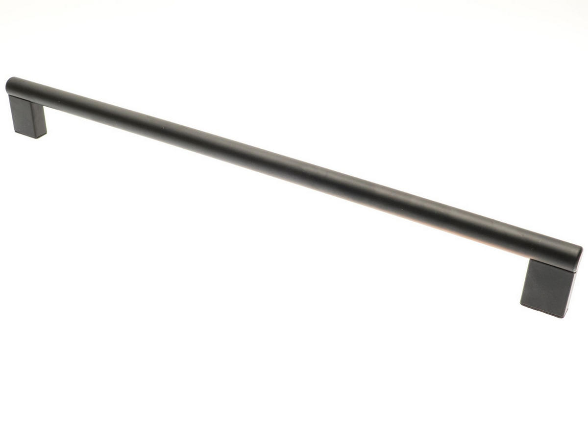 MÖBELGRIFF BA 320mm, Küchengriff schwarz matt, Griffstange Ø 12mm - Schwarz, Metall (1.2/3.5/34.2cm)